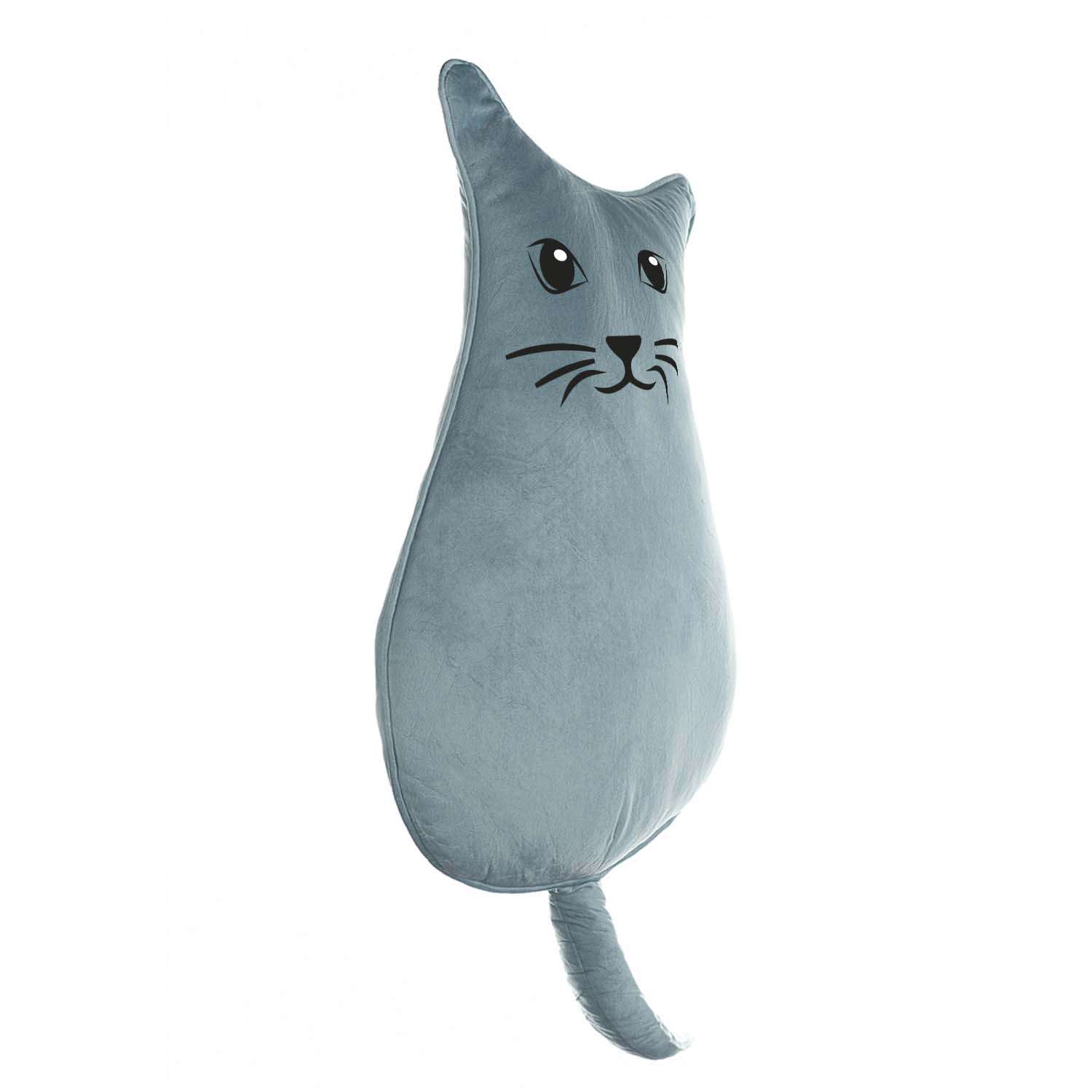 Подушка декоративная Solmax Голубой котик с мордочкой HDQ90320 - фото 2