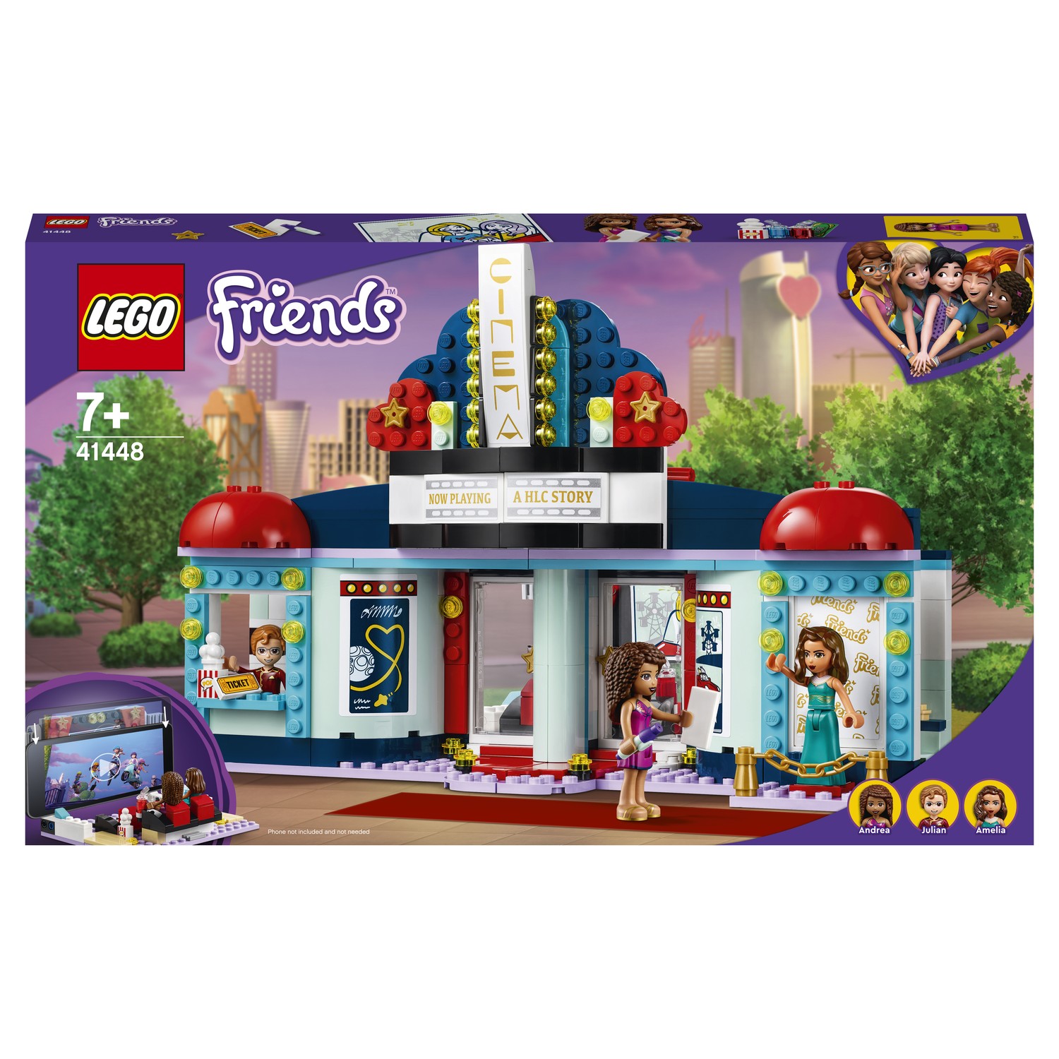 Конструктор LEGO Friends Кинотеатр Хартлейк-Сити 41448 купить по цене 1799  ₽ в интернет-магазине Детский мир