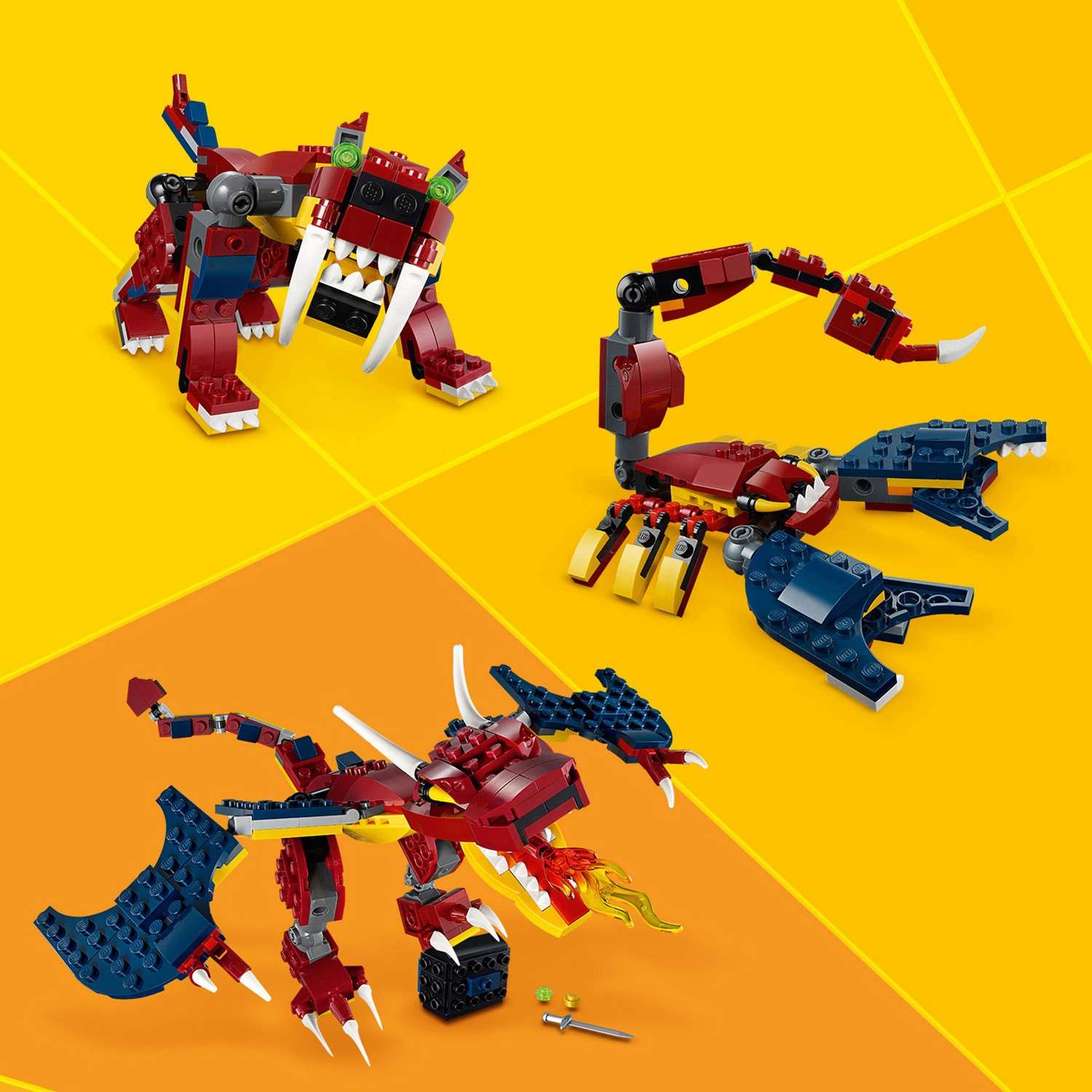 Конструктор LEGO Creator Огненный дракон 31102 - фото 13