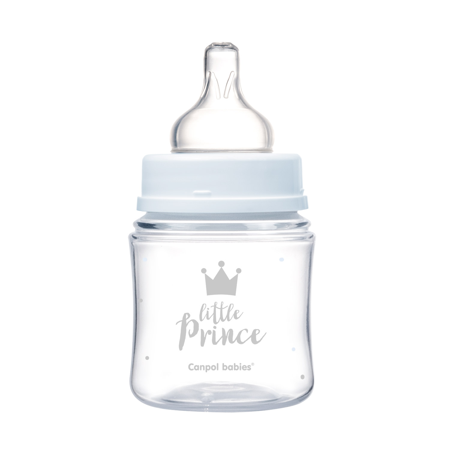 Бутылочка для кормления Canpol Babies EasyStart Royal Baby PP с широким горлышком 120мл с 0месяцев Голубой - фото 2