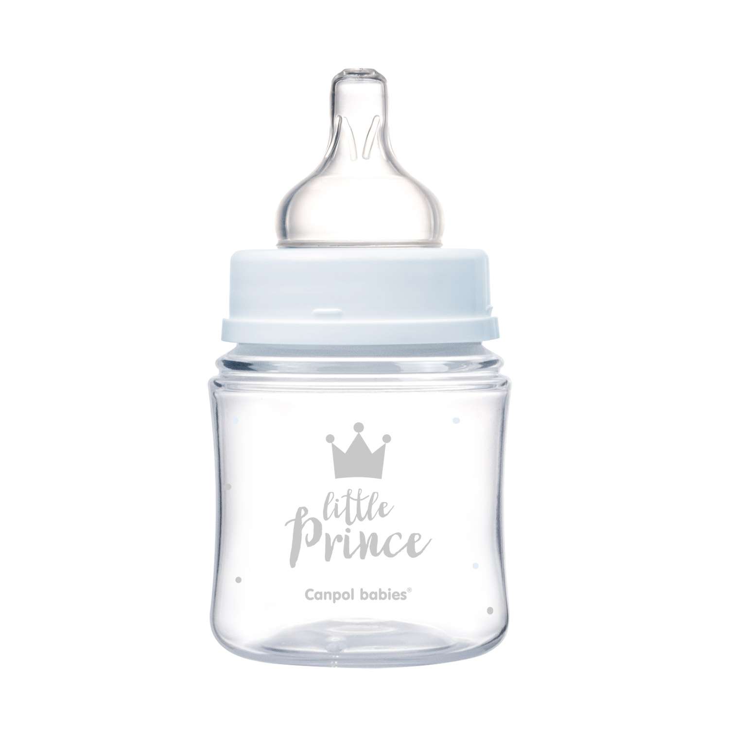 Бутылочка для кормления Canpol Babies EasyStart Royal Baby PP с широким горлышком 120мл с 0месяцев Голубой - фото 2