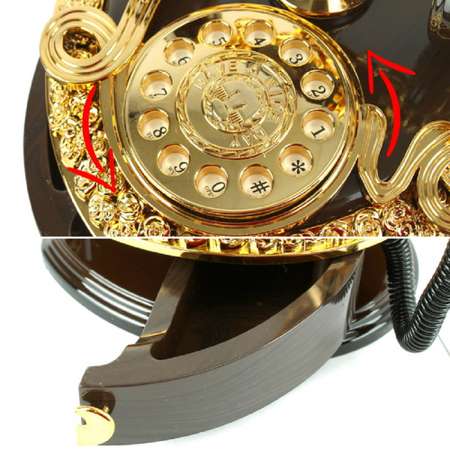Сувенир-шкатулка Darvish Телефон музыкальная черный