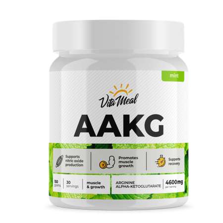 Аминокислота VitaMeal Аргинин AAKG порошок со вкусом мята 150г