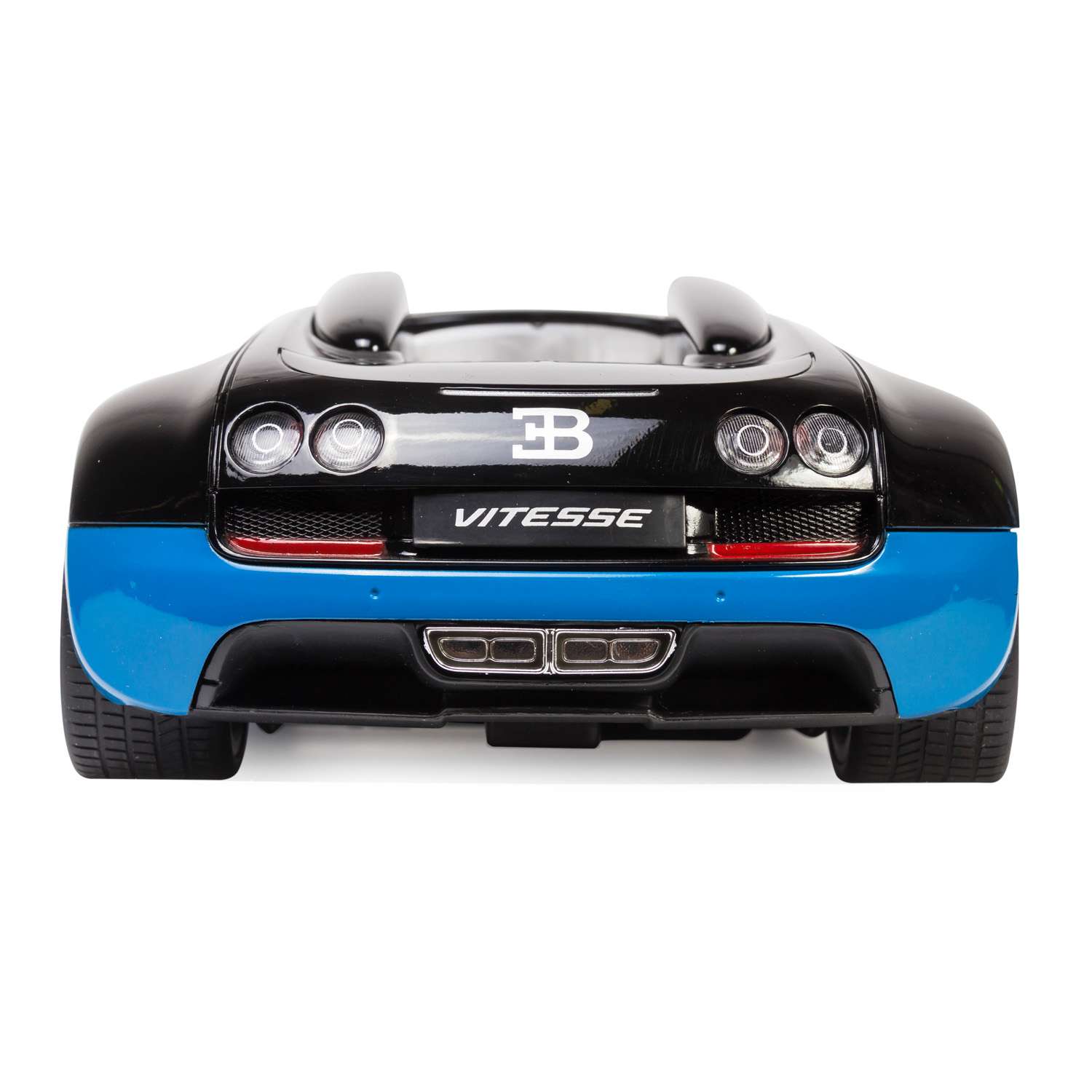 Машинка Rastar радиоуправляемая Bugatti Vitesse 1:14 черно-голубая - фото 6