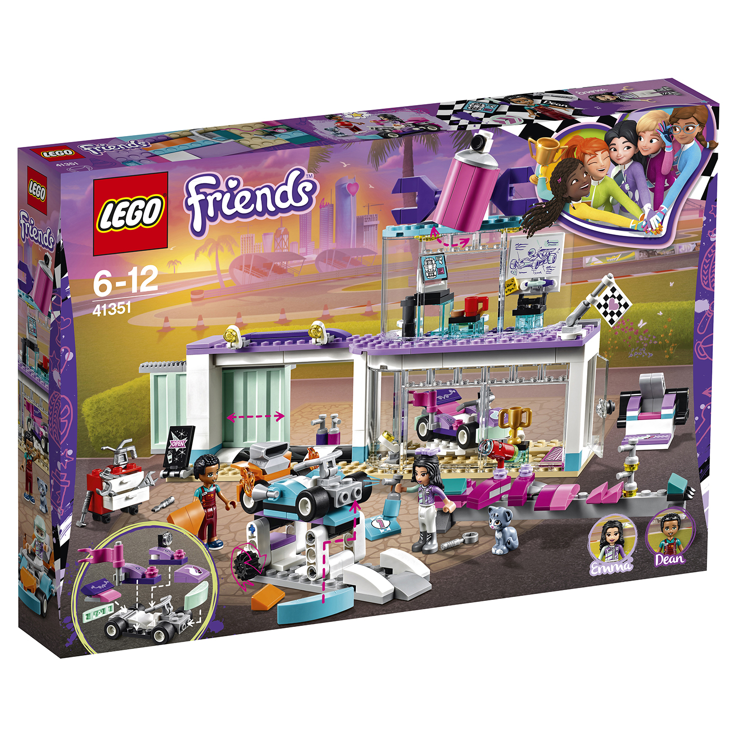 Конструктор LEGO Friends Мастерская по тюнингу автомобилей 41351 купить по  цене 999 ₽ в интернет-магазине Детский мир