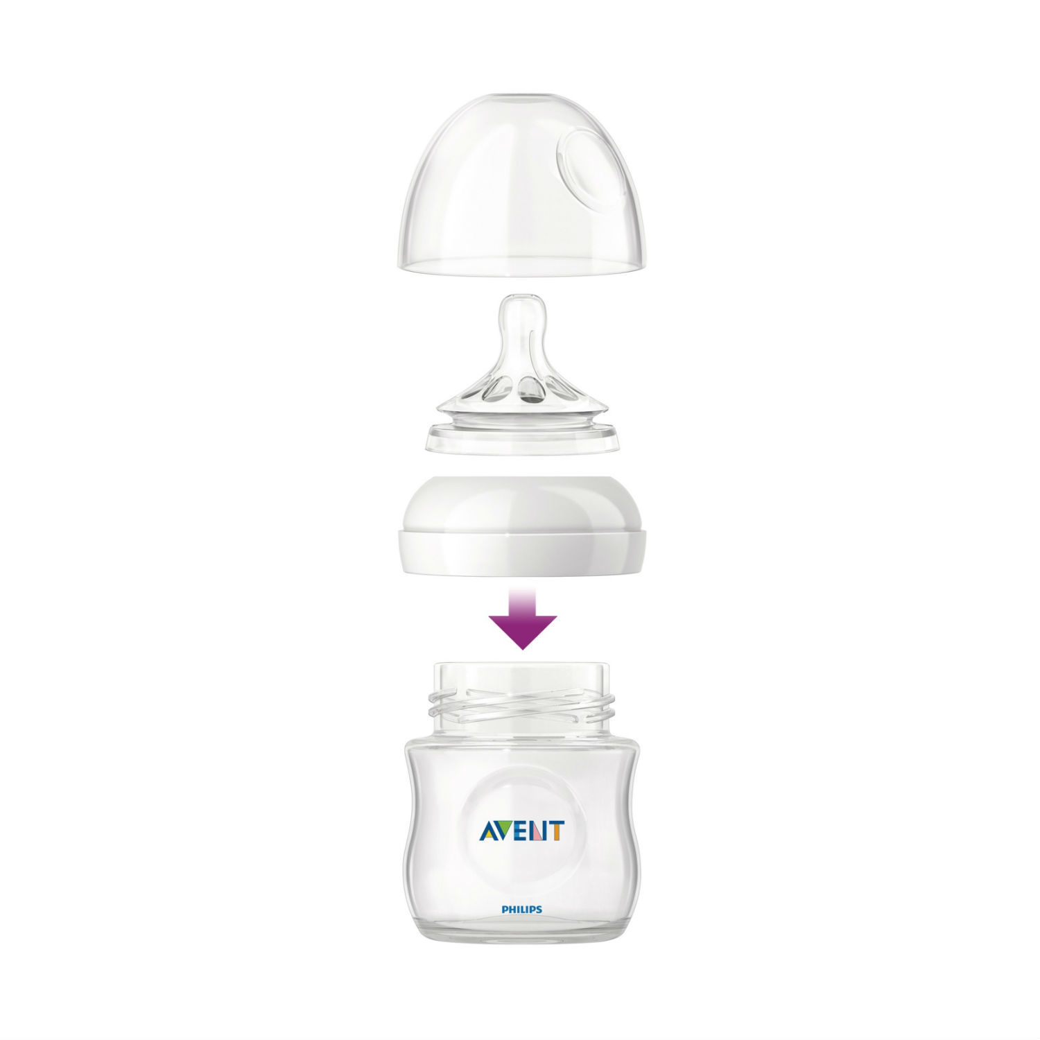 Бутылочка Philips Avent Natural стеклянная 0 мес+ 120 мл SCF671/17 - фото 6