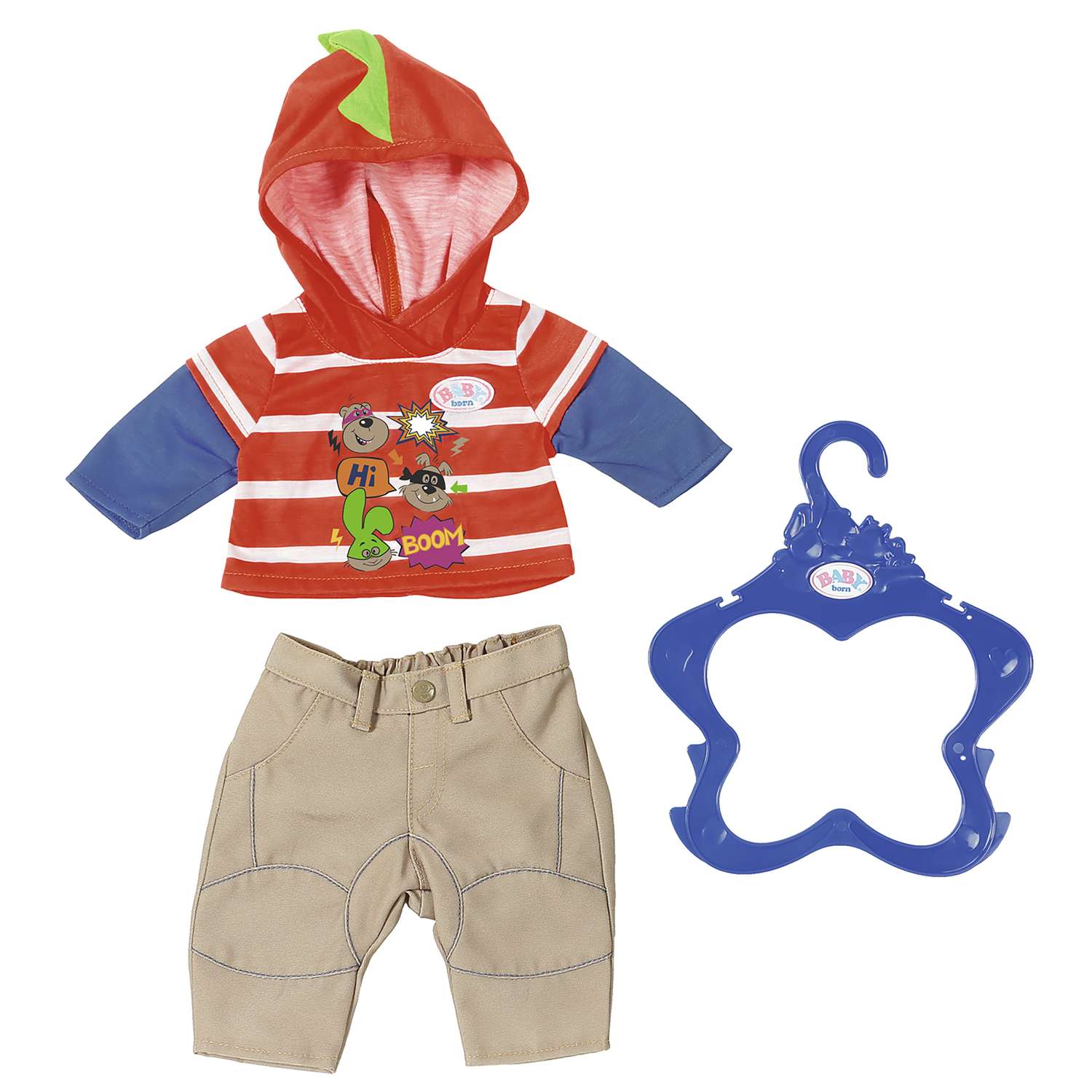 Одежда для кукол Zapf Creation Baby born для мальчика Бежевая 824-535B 824-535B - фото 1