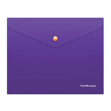 Папка-конверт ErichKrause Soft Caribbean Sunset A5+ на кнопке пластиковая в ассортименте 54880