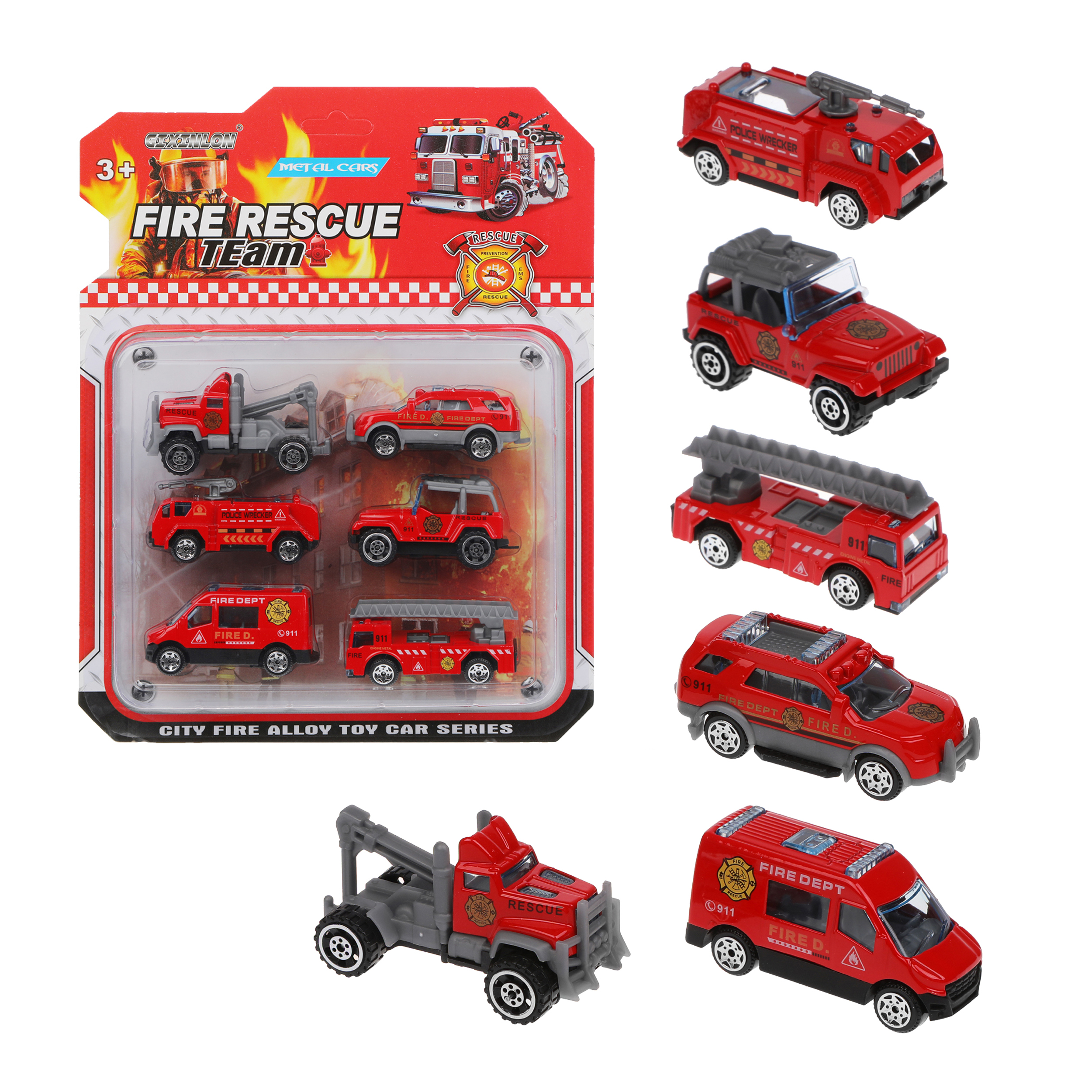 Игровой набор Наша Игрушка Пожарная бригада красный 644803 - фото 2