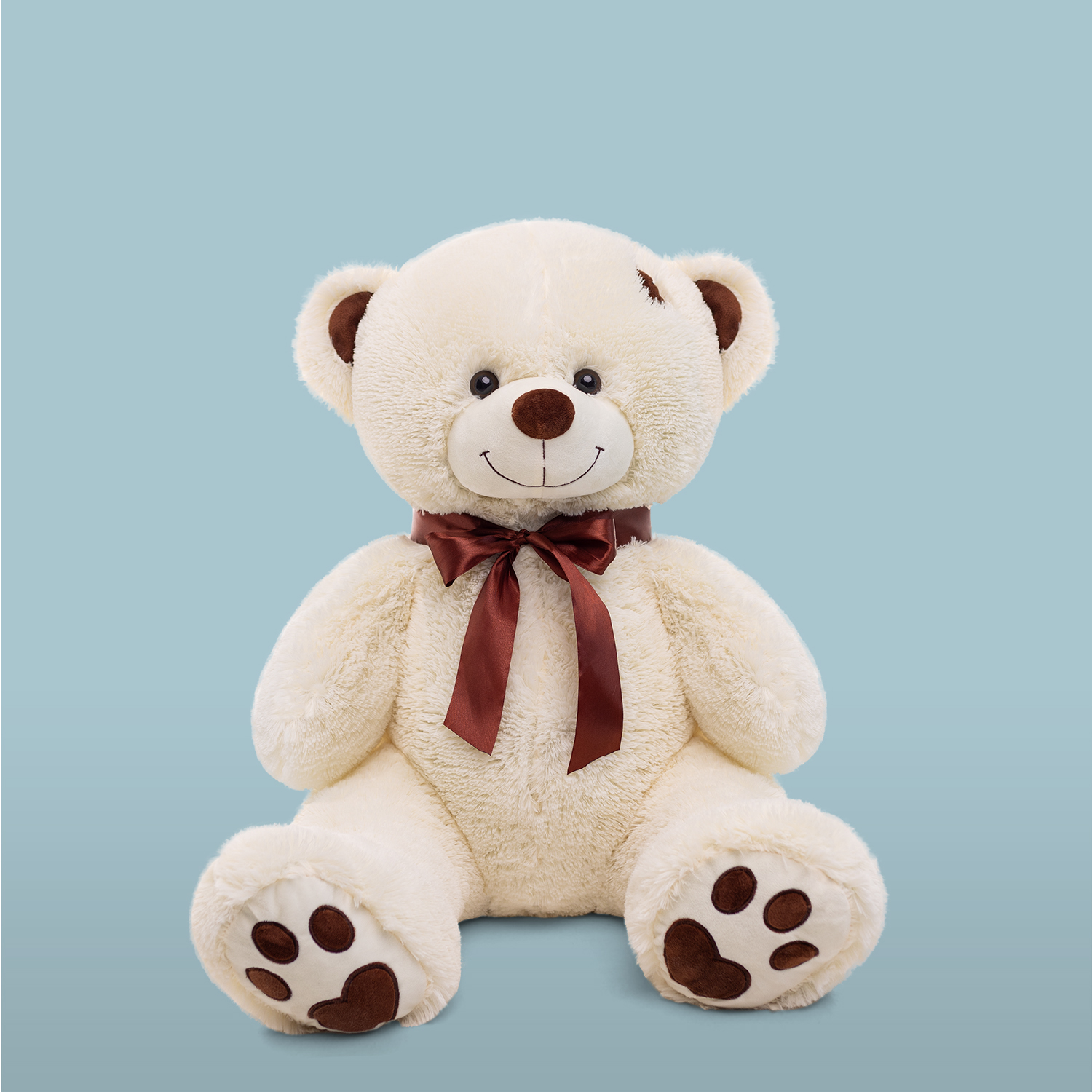 Мягкая игрушка Мягкие игрушки БелайТойс Плюшевый медведь Тони 120 см цвет латте - фото 3