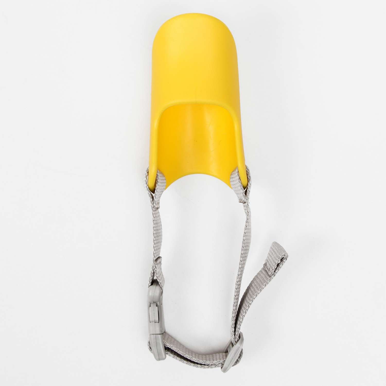 Намордник силиконовый Пижон фиксирующий малый жёлтый - фото 6