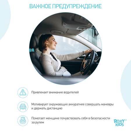 Наклейка для авто виниловая ROXY-KIDS PRIORITY PASS цвет желтый