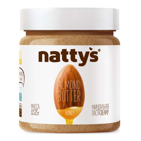 Паста миндальная Nattys Honey с мёдом 525 г