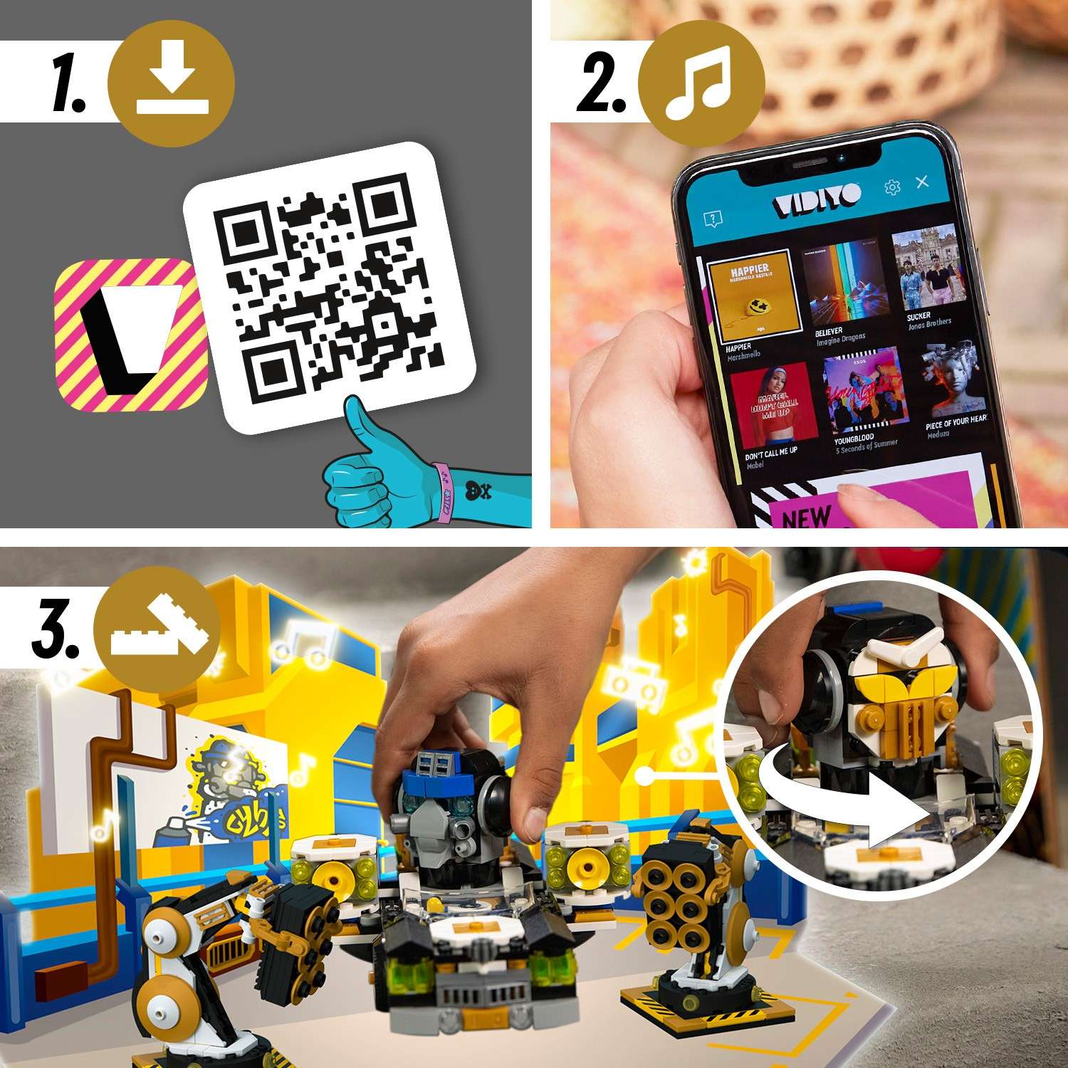 Конструктор LEGO VIDIYO Robo HipHop Car блочный - фото 6