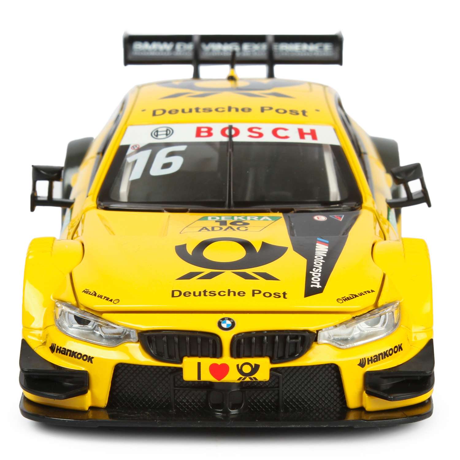 Машинка Mobicaro 1:24 BMW M4 DTM Желтая 68256B 68256B - фото 4