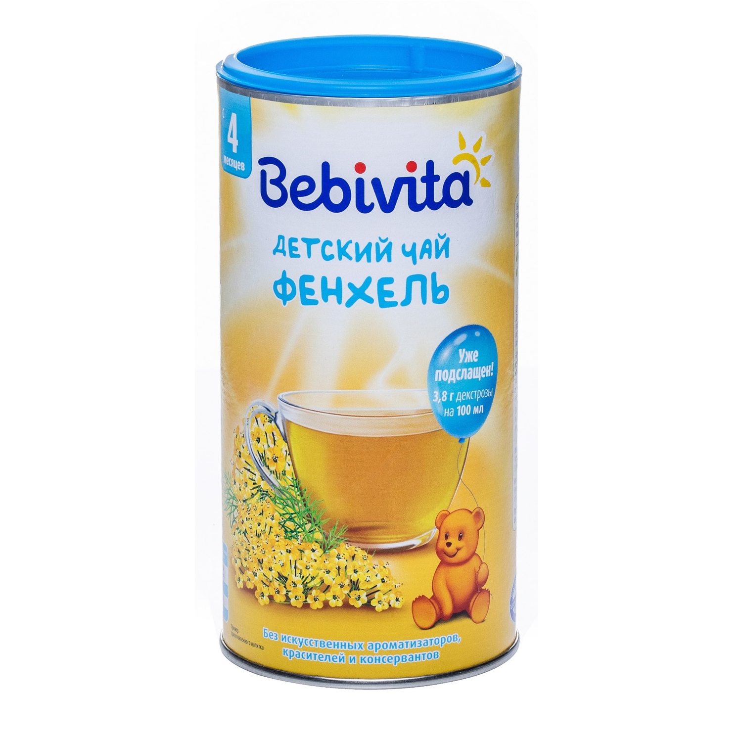 Чай Bebivita фенхель гранулированный 200г с 4месяцев купить по цене 259 ₽ в  интернет-магазине Детский мир