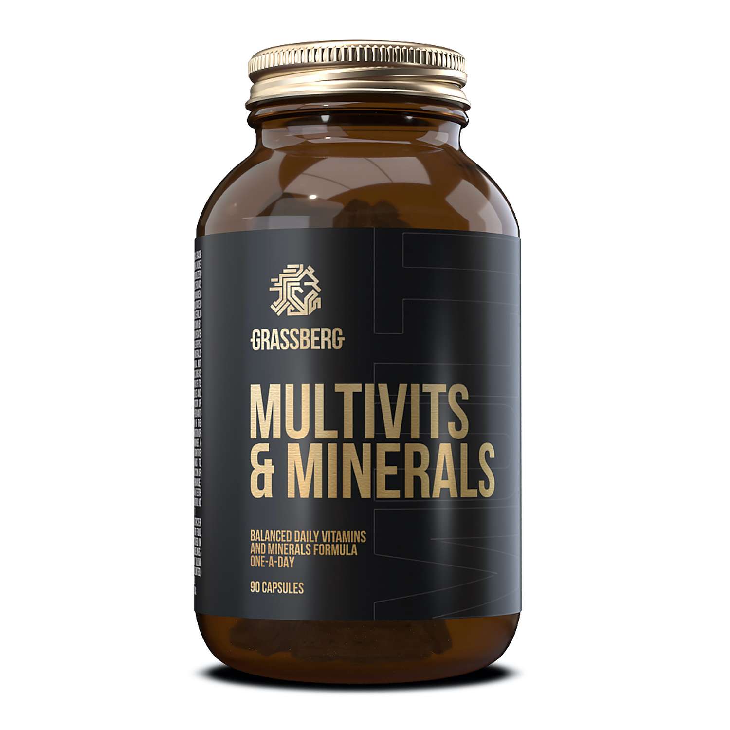 Витамины Grassberg Multivit Minerals 90капсул - фото 1
