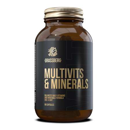 Витамины Grassberg Multivit Minerals 90капсул