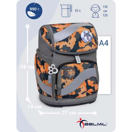 Школьный ранец BELMIL Smarty CAMOUFLAGE серия 405-51-17