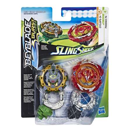 Волчок BeyBlade Слингшок Феникс и Циклоп E4747EU4