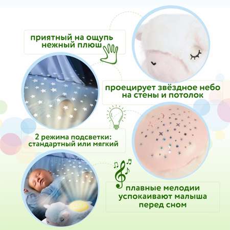 Игрушка мягкая BabyGo Овечка развивающая OTE0644715