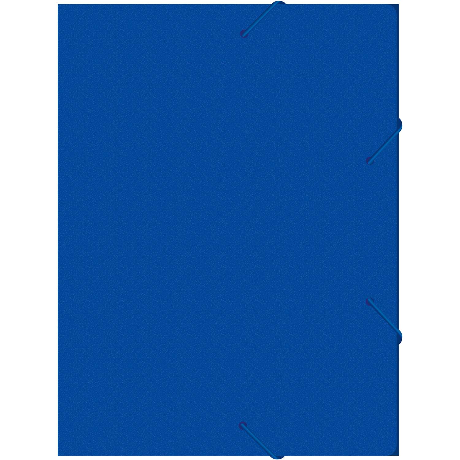 Папка-короб Бюрократ пластик 0.5мм корешок 25мм A4 синий - фото 2