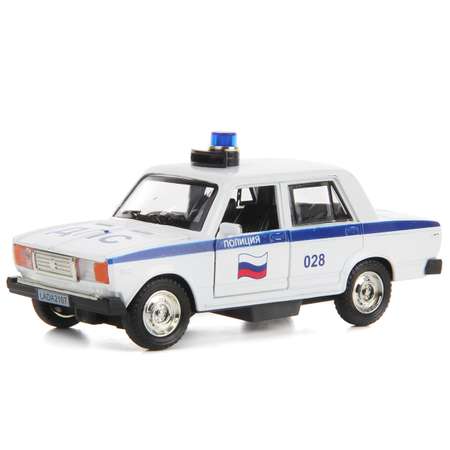 Машина HOFFMANN 1:32 Полиция ДПС ВАЗ-2107 металлическая инерционная с подсветкой и звуками