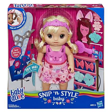 Набор игровой Baby Alive Малышка у парикмахера E5241RS0