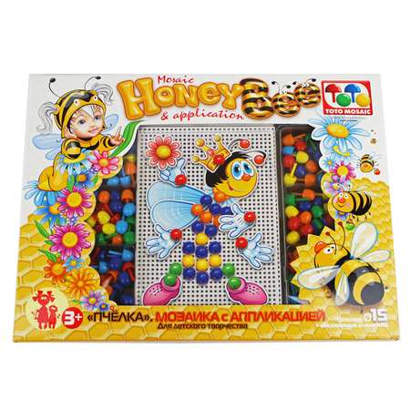 Мозаика с аппликацией Toys Union Пчелка