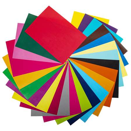 Бумага цветная Brauberg для творчества и оформления А4 мелованная 24 листа 24 цвета