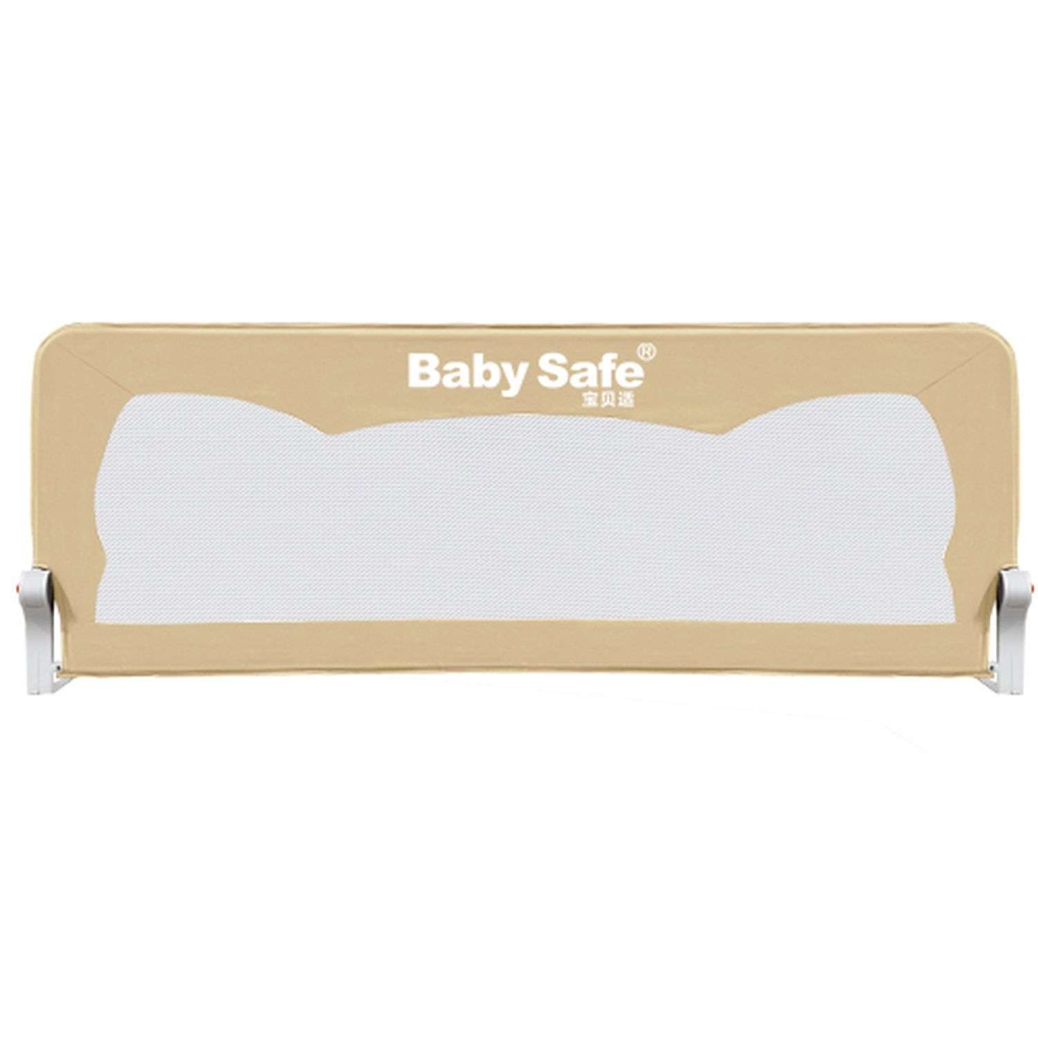 Барьер защитный для кровати Baby Safe защитный для кровати Ушки 180х66 бежевый - фото 2