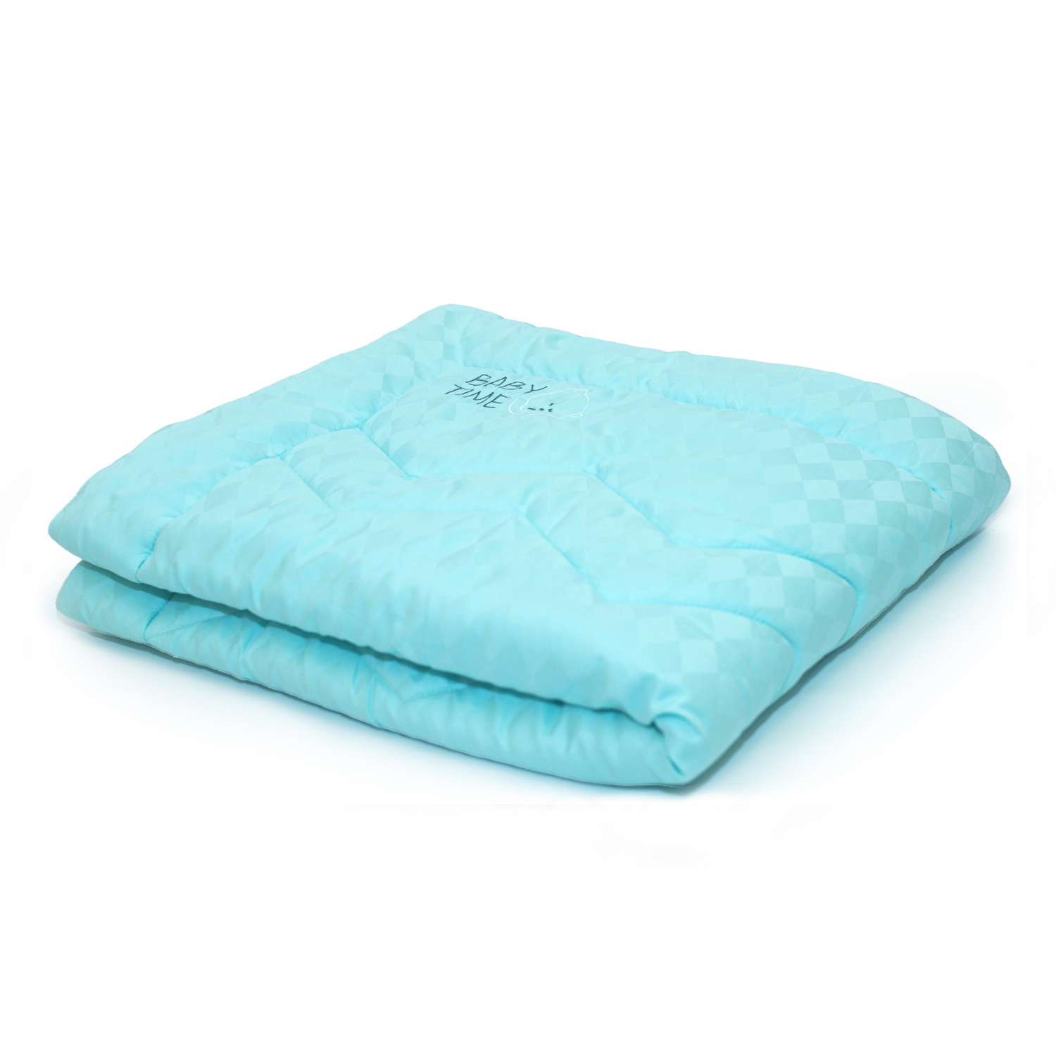 Одеяло-плед BelPol Комфортер ( одеяло без пододеяльника) цвет белый бирюза 110х140 - фото 2