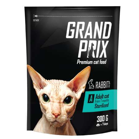 Корм для кошек Grand Prix Adult Sterilized кролик 0.3кг