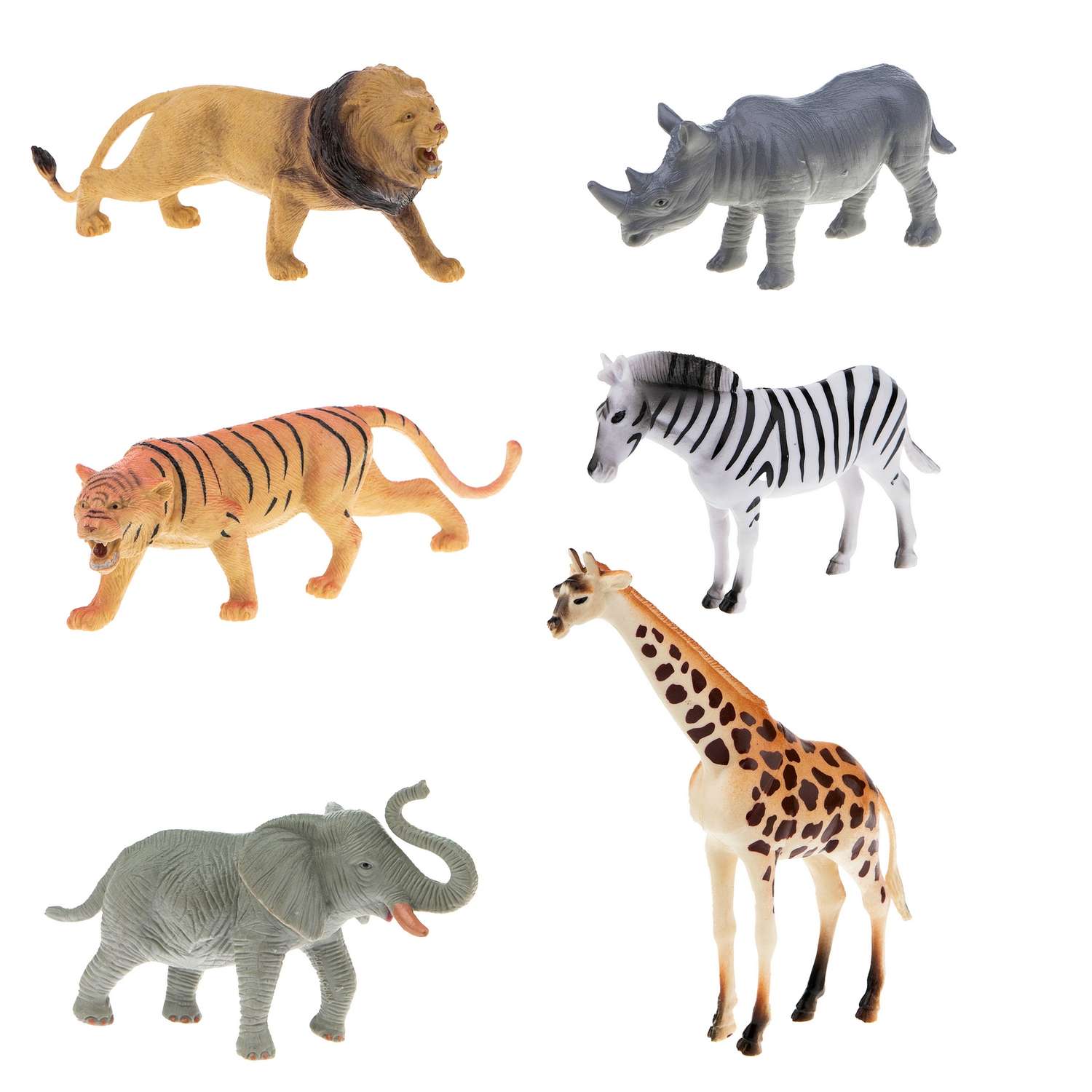 Набор игровой 1Toy В мире животных Африка 6предметов Т50465 - фото 1