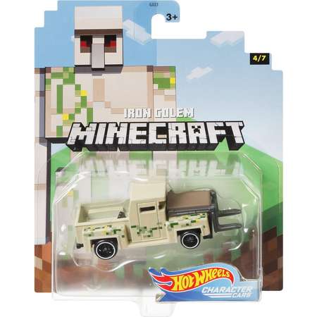 Машинка Hot Wheels Герои компьютерных игр Minecraft Железный голем GPC05