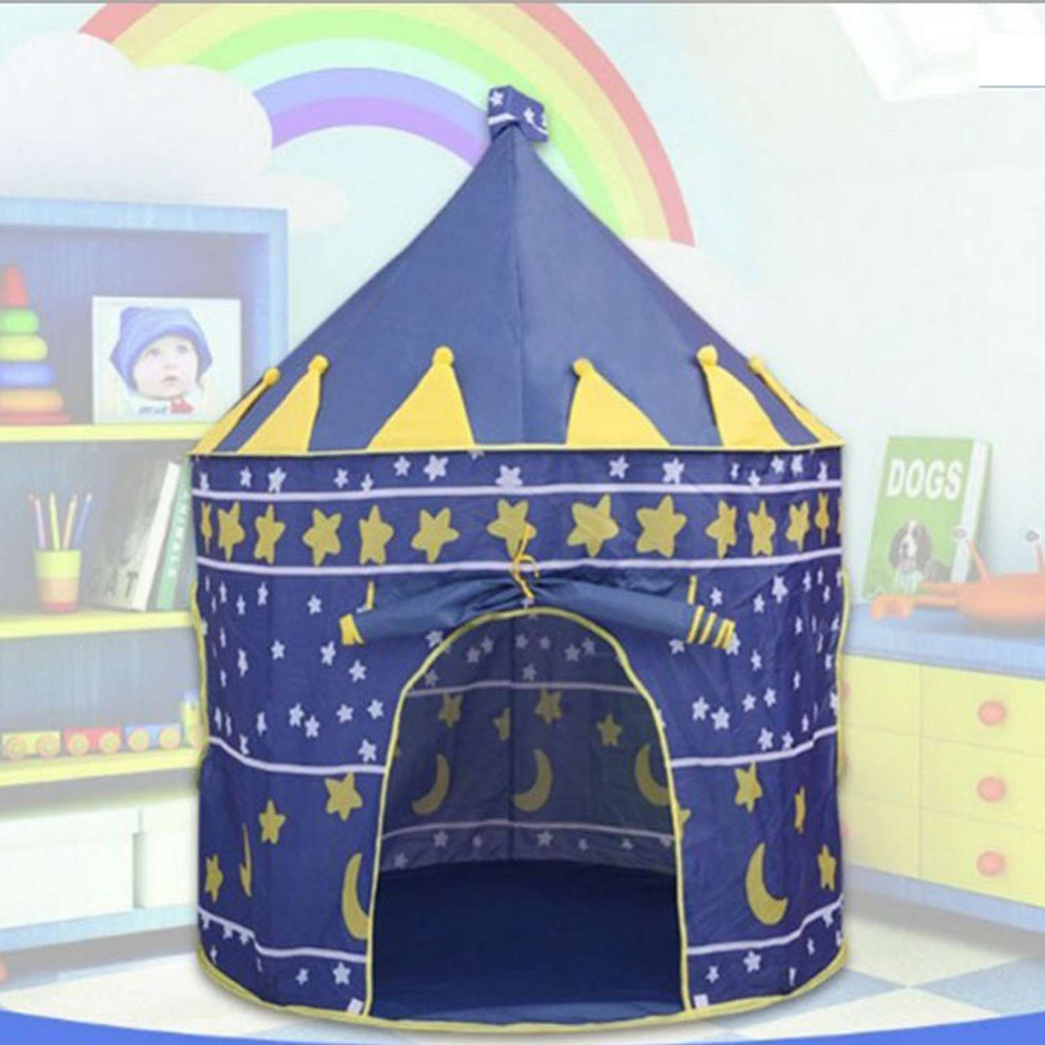 Детская игровая палатка SHARKTOYS шатер для дома - фото 1