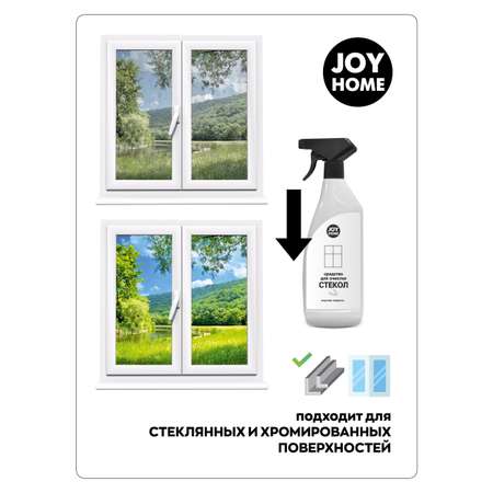 Средство для окон и зеркал JOY HOME морская свежесть 750 мл