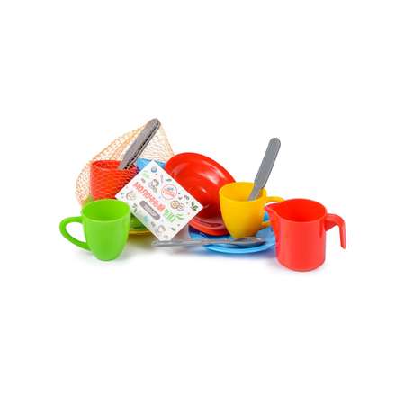 Набор игрушечной посуды Green Plast Молочный чай 13 шт детская