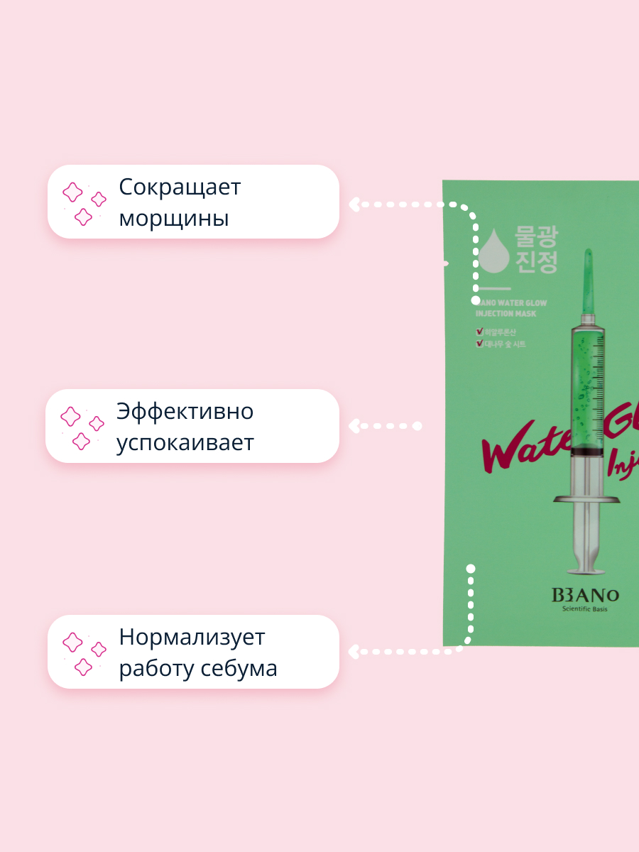 Маска тканевая BANOBAGI Water glow injection mask 30 г - фото 3