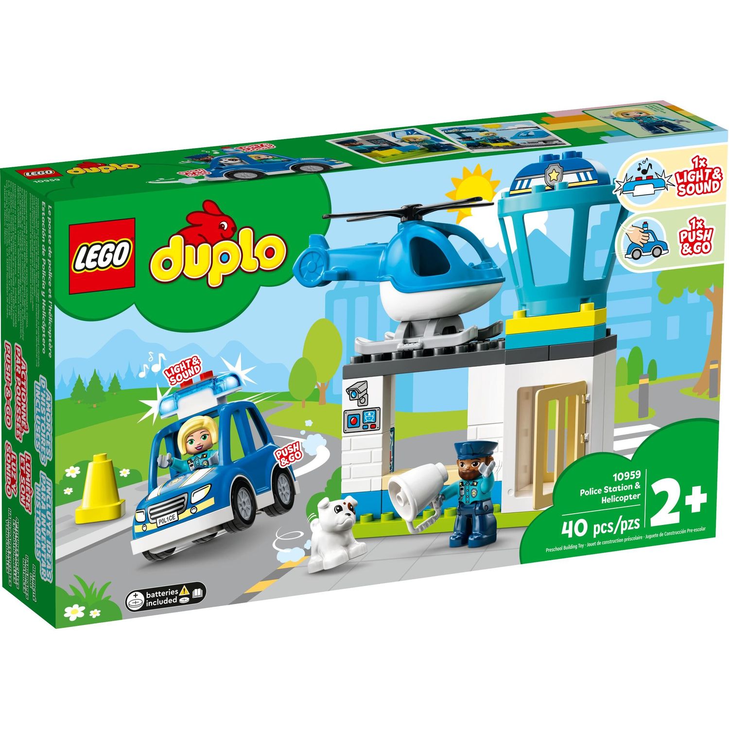 Конструктор LEGO DUPLO Town Полицейский участок и вертолёт 10959 - фото 1