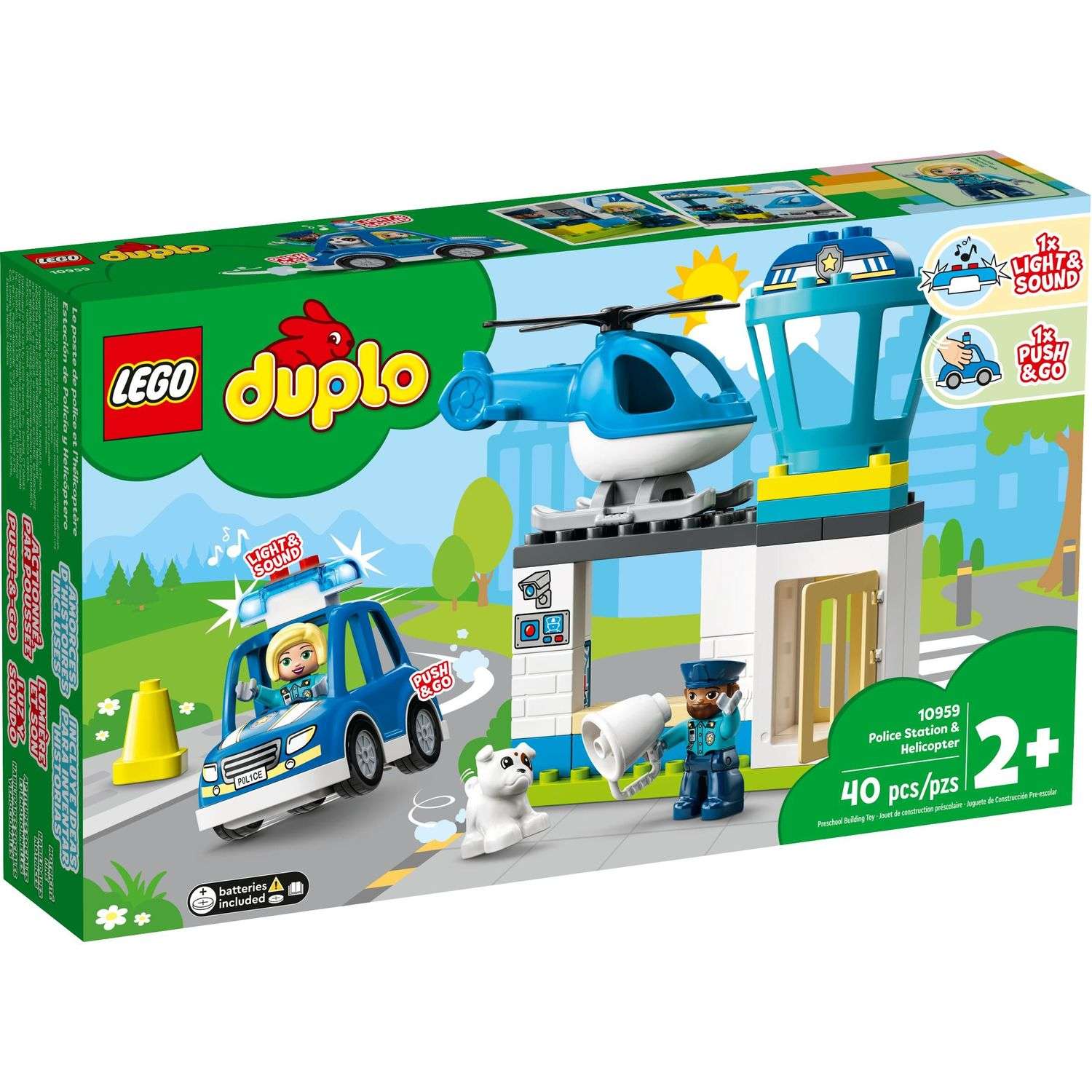 Конструктор LEGO DUPLO Town Полицейский участок и вертолёт 10959 - фото 1