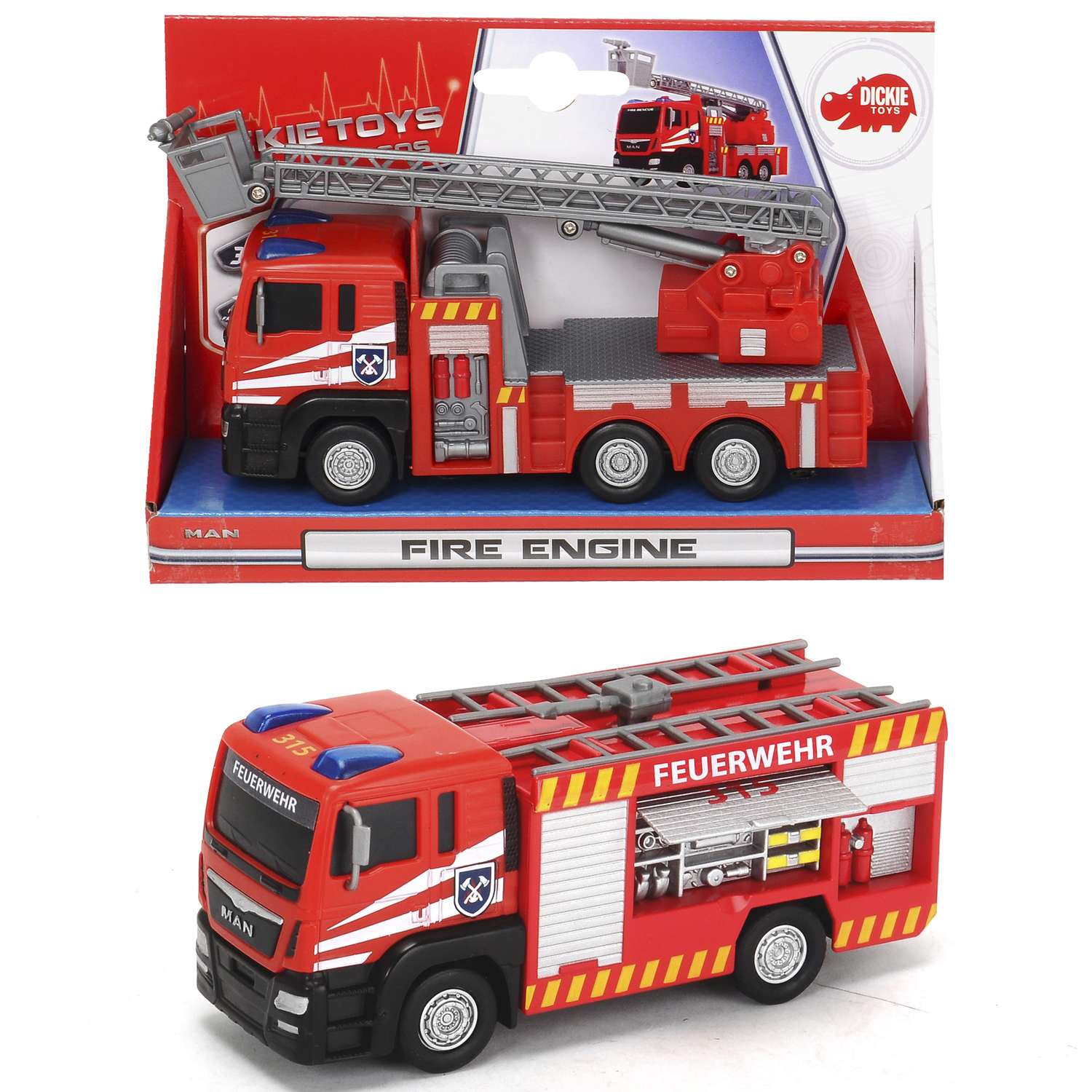 Пожарная машина Dickie 17 см 3712008 - фото 5