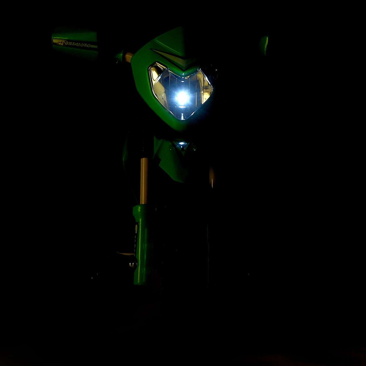 Электромотоцикл Sima-Land Кросс цвет зеленый - фото 9