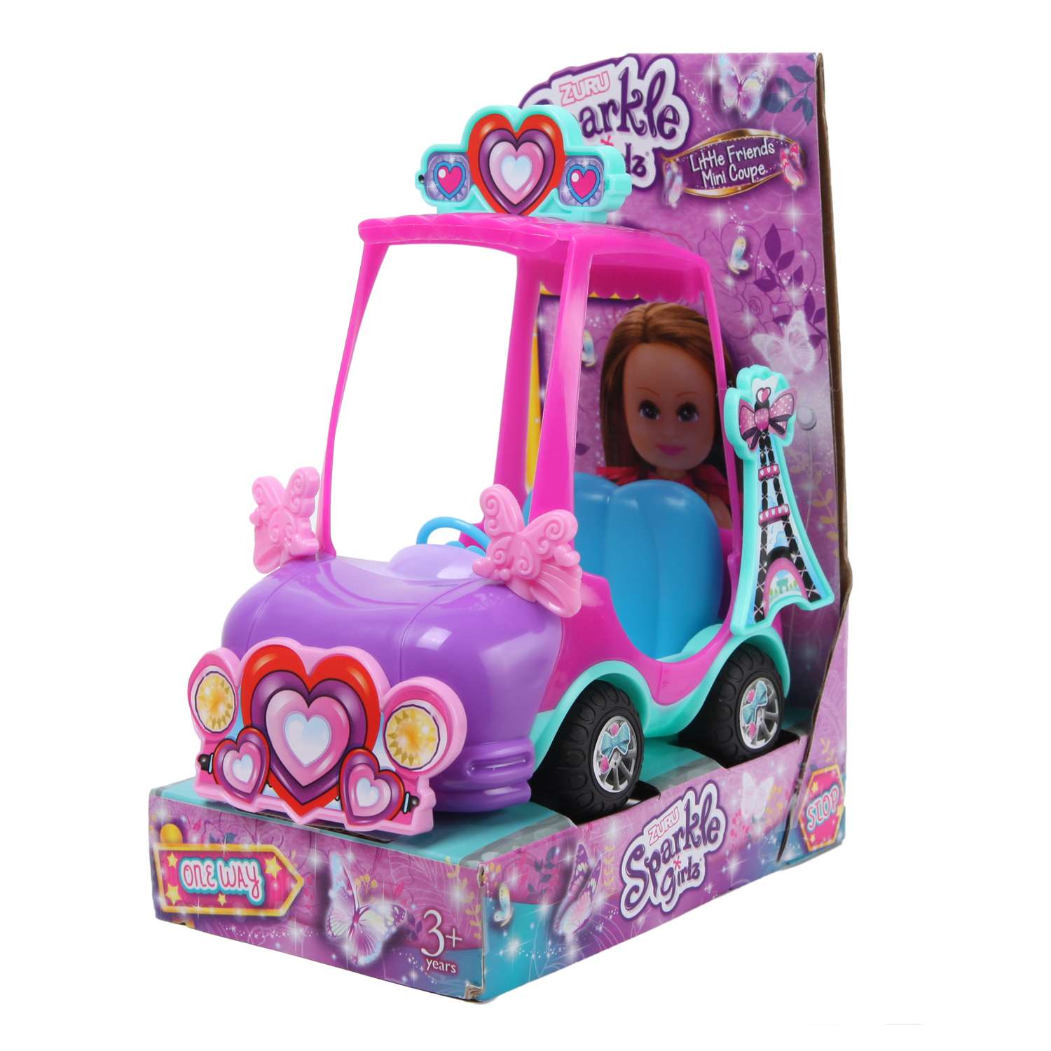 Автомобиль Zuru Sparkle Girlz для мини-куклы сиреневый 75228.0 - фото 2