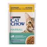 Корм влажный для кошек Cat Chow 85г курицей и зеленой фасолью для профилактики образования комков шерсти
