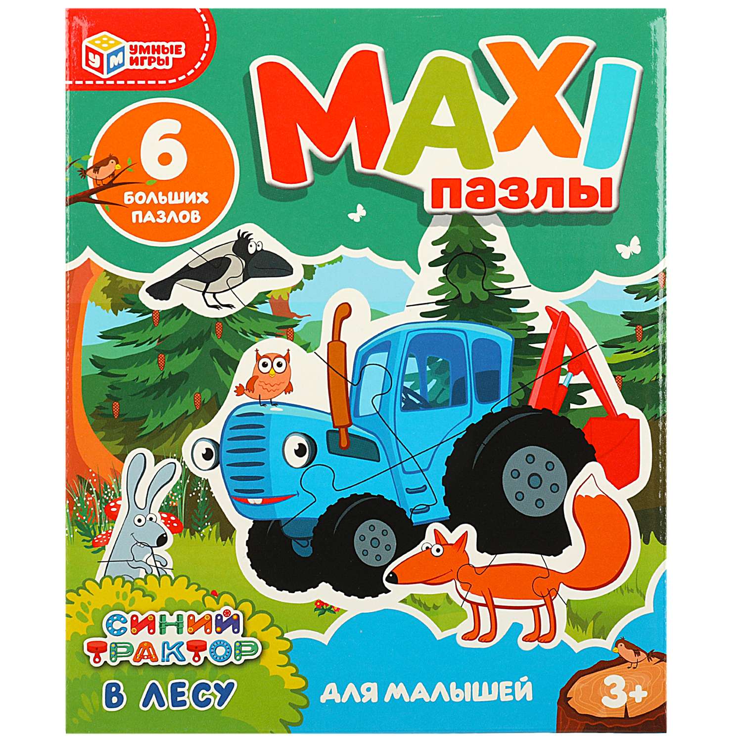 Макси-пазлы Умные игры Синий трактор 357979 - фото 1