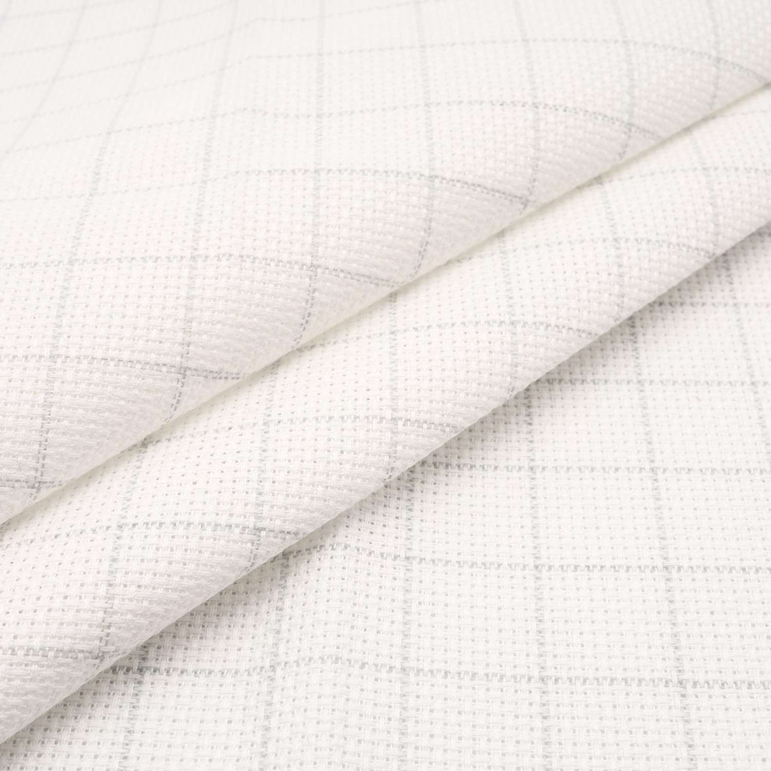 Канва Zweigart для вышивания шитья и рукоделия 14ct 50х55 см белая в клетку - фото 2