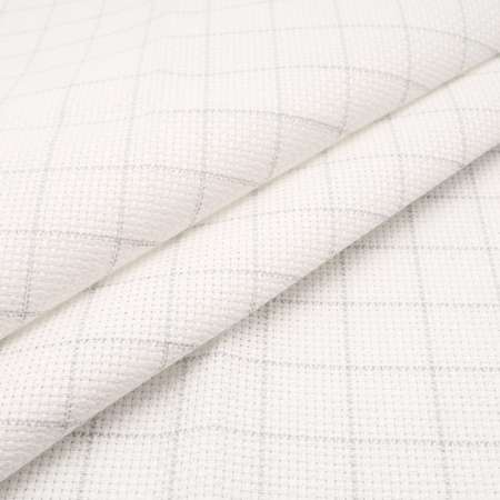 Канва Zweigart для вышивания шитья и рукоделия 14ct 50х55 см белая в клетку