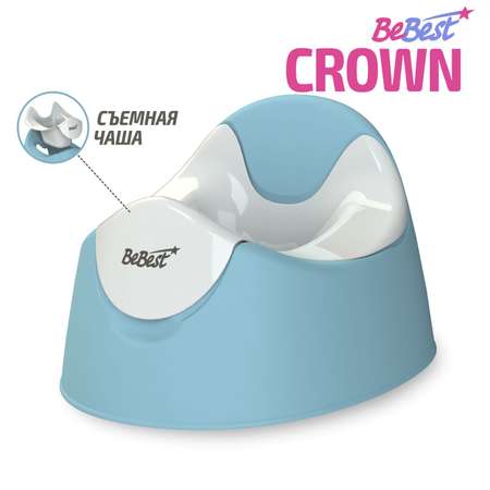 Горшок детский BeBest Crown голубой