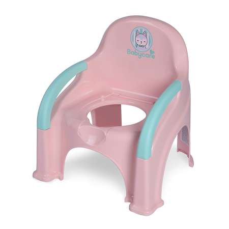 Горшок детский BabyCare Fluffy розовый-мятный